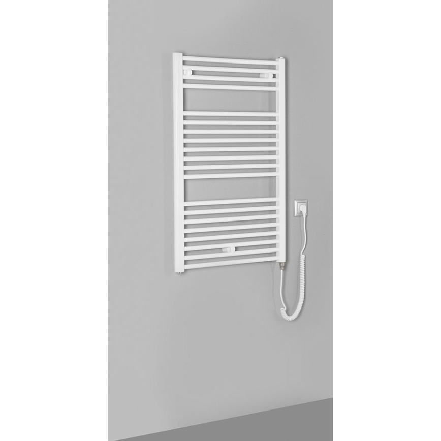 Aqualine - Vannas istabas elektriskais radiators DIRECT-E 400W/230V 96 cm balta taisns