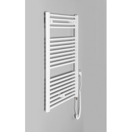 Aqualine - Vannas istabas elektriskais radiators DIRECT-E 400W/230V 96 cm balta taisns
