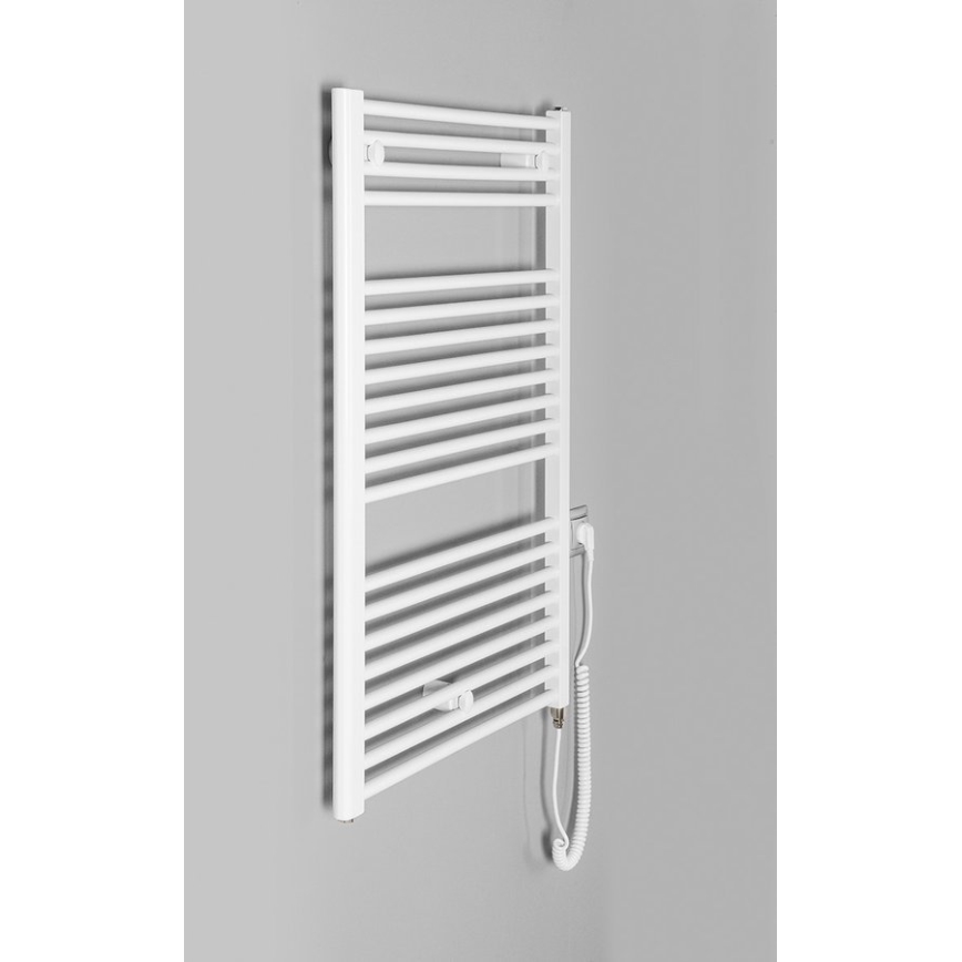 Aqualine - Vannas istabas elektriskais radiators DIRECT-E 400W/230V 96 cm balta taisns