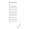 Aqualine - Vannas istabas elektriskais radiators DIRECT-E 600W 132x60 cm balts