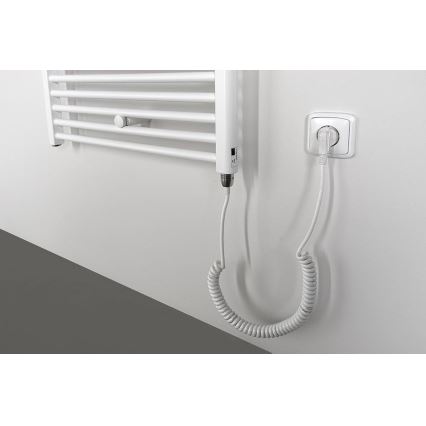 Aqualine - Vannas istabas elektriskais radiators DIRECT-E 800W/230V 168 cm balta taisns