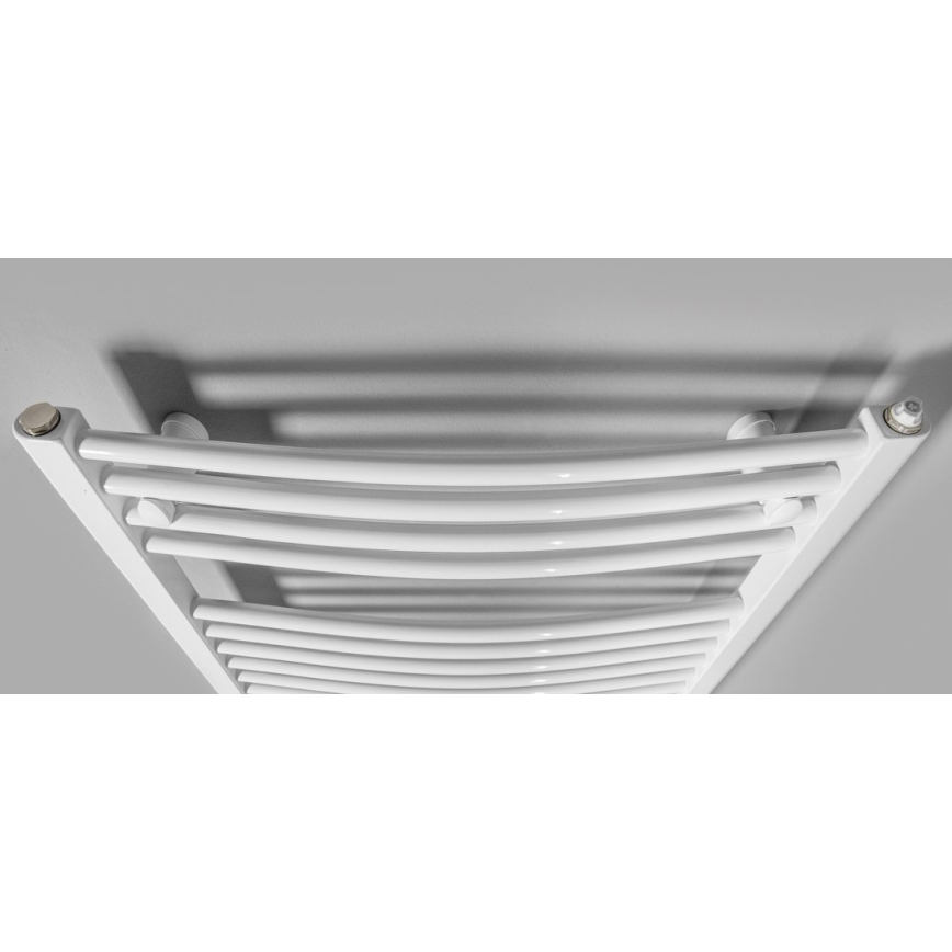 Aqualine - Vannas istabas elektriskais radiators ORBIT-E 600W/230V 132 cm balta apaļa