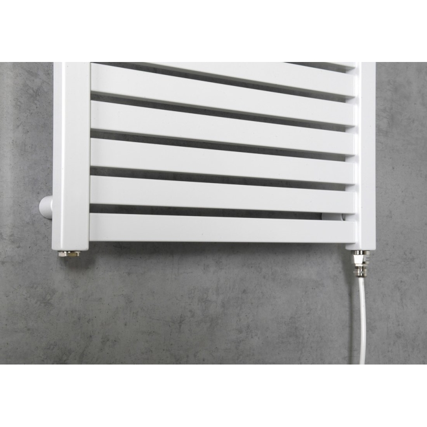 Aqualine - Vannas istabas elektriskais radiators TONDI-E 300W/230V 97 cm balta taisns
