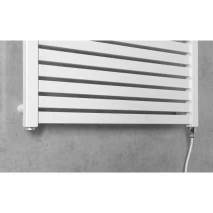 Aqualine - Vannas istabas elektriskais radiators TONDI-E 400W/230V 97 cm balta taisns