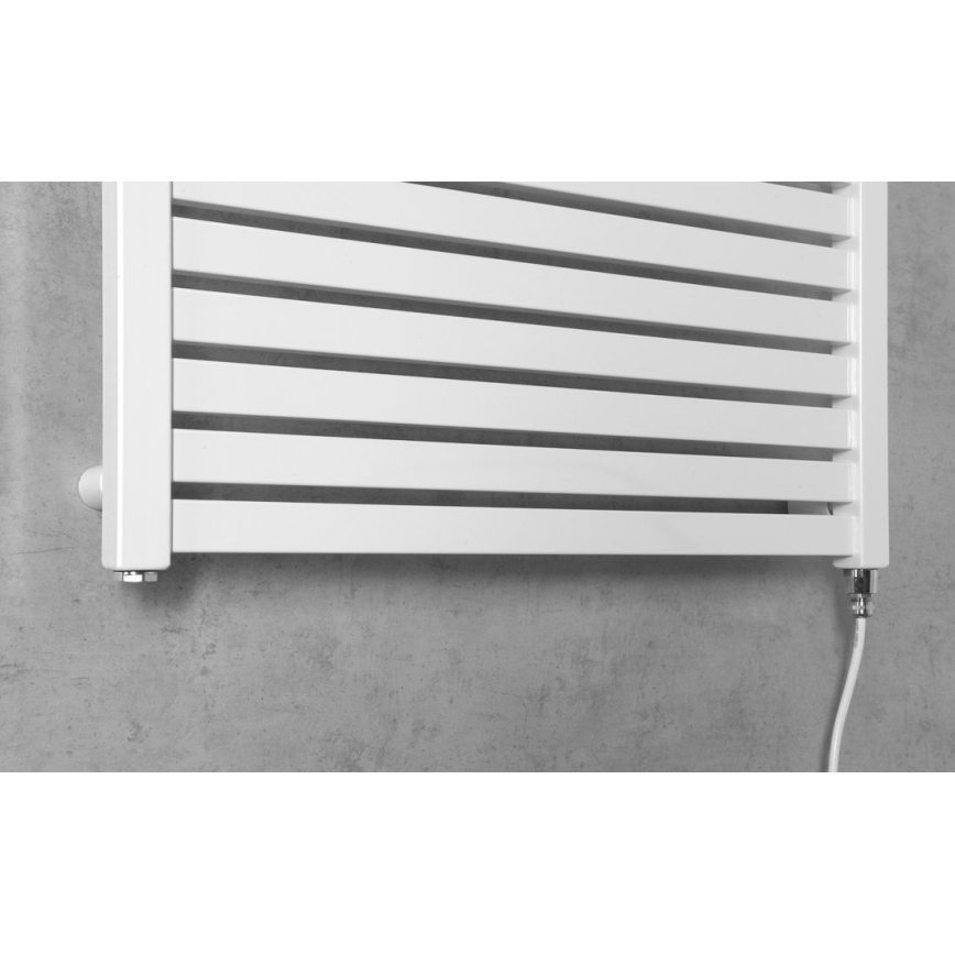 Aqualine - Vannas istabas elektriskais radiators TONDI-E 400W/230V 97 cm balta taisns