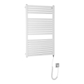 Aqualine - Vannas istabas elektriskais radiators TONDI-E 400W 97x60 cm balts