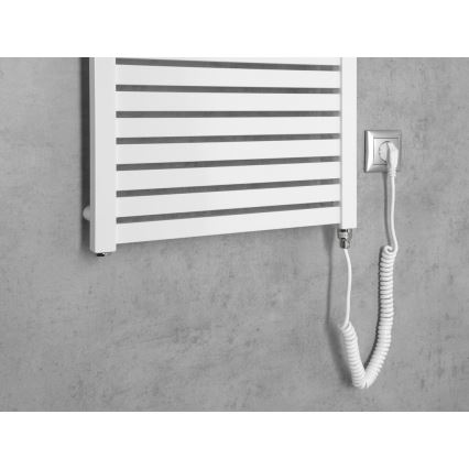 Aqualine - Vannas istabas elektriskais radiators TONDI-E 500W/230V 133 cm balta taisns