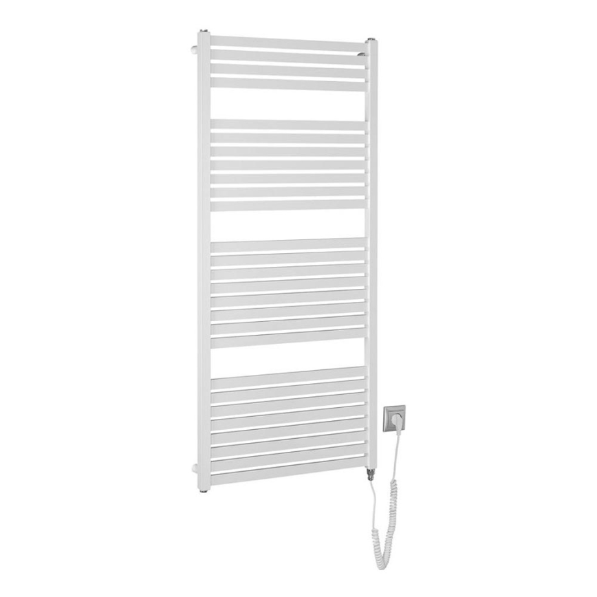 Aqualine - Vannas istabas elektriskais radiators TONDI-E 600W/230V 133 cm balta taisns