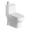Aqualine - WC kombi ar izlietni HYGIE keramika/balta