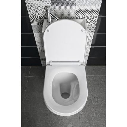 Aqualine - WC kombi ar izlietni HYGIE keramika/balta