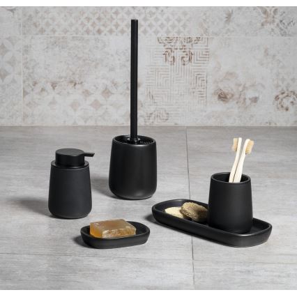 Aqualine - Ziepju dozators NERO 350 mm keramika/melna