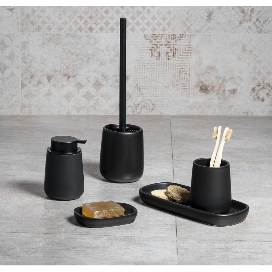 Aqualine - Ziepju dozators NERO 350 mm keramika/melna