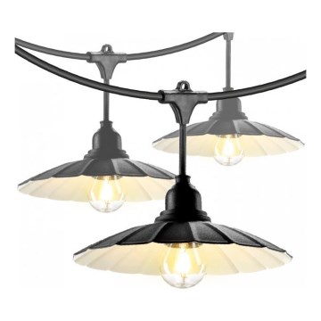 Āra dekoratīvā virtene CRETE 15xE27/230V 20m IP44