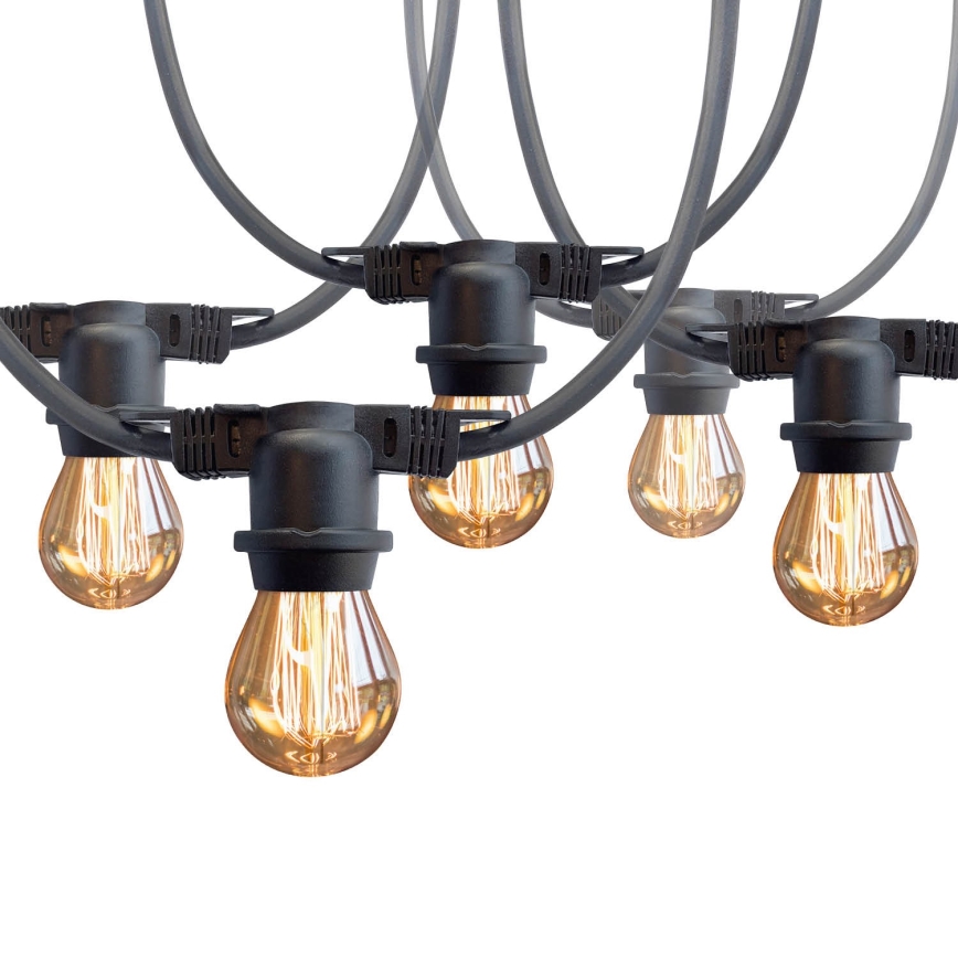 Āra dekoratīva virtene MIMOSA 10xE27/1,3W/230V IP44 10 m