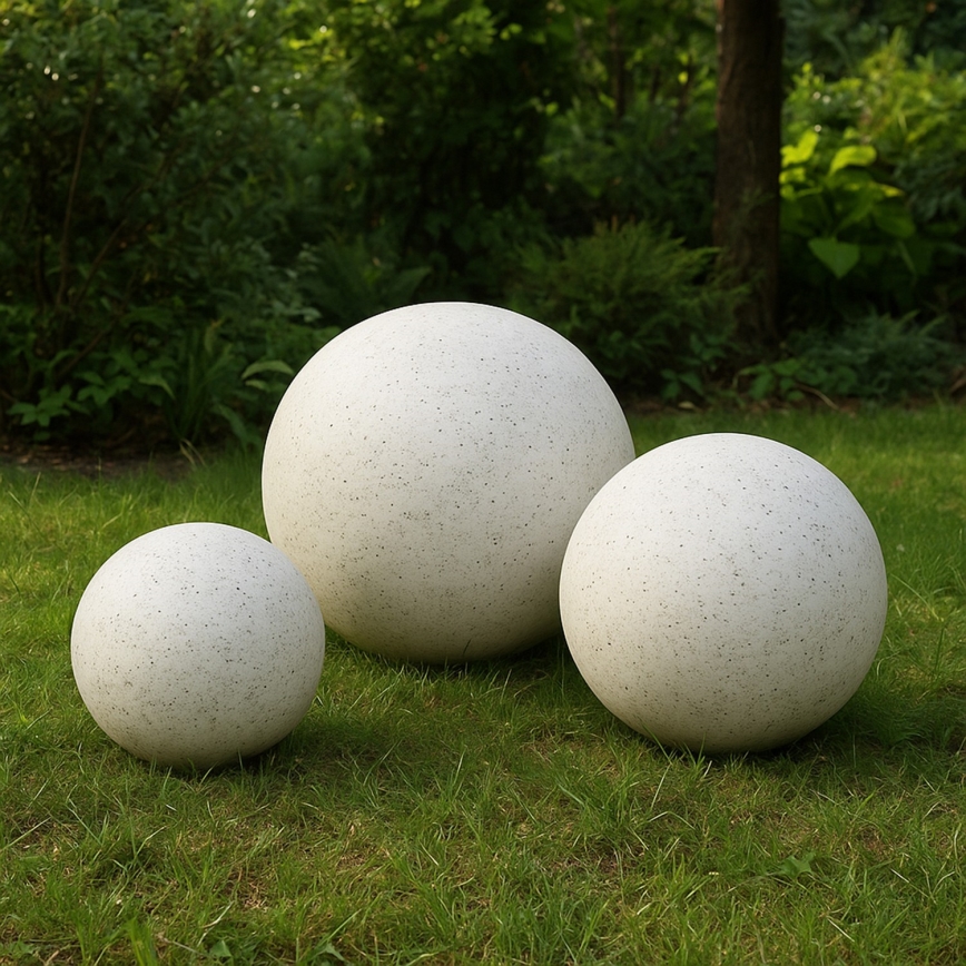 Āra dekoratīvais gaismeklis LUMISTONE 1xE27/15W/230V IP65 Ø 25 cm