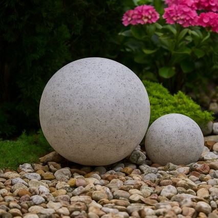 Āra dekoratīvais gaismeklis LUMISTONE 1xE27/15W/230V IP65 Ø 25 cm