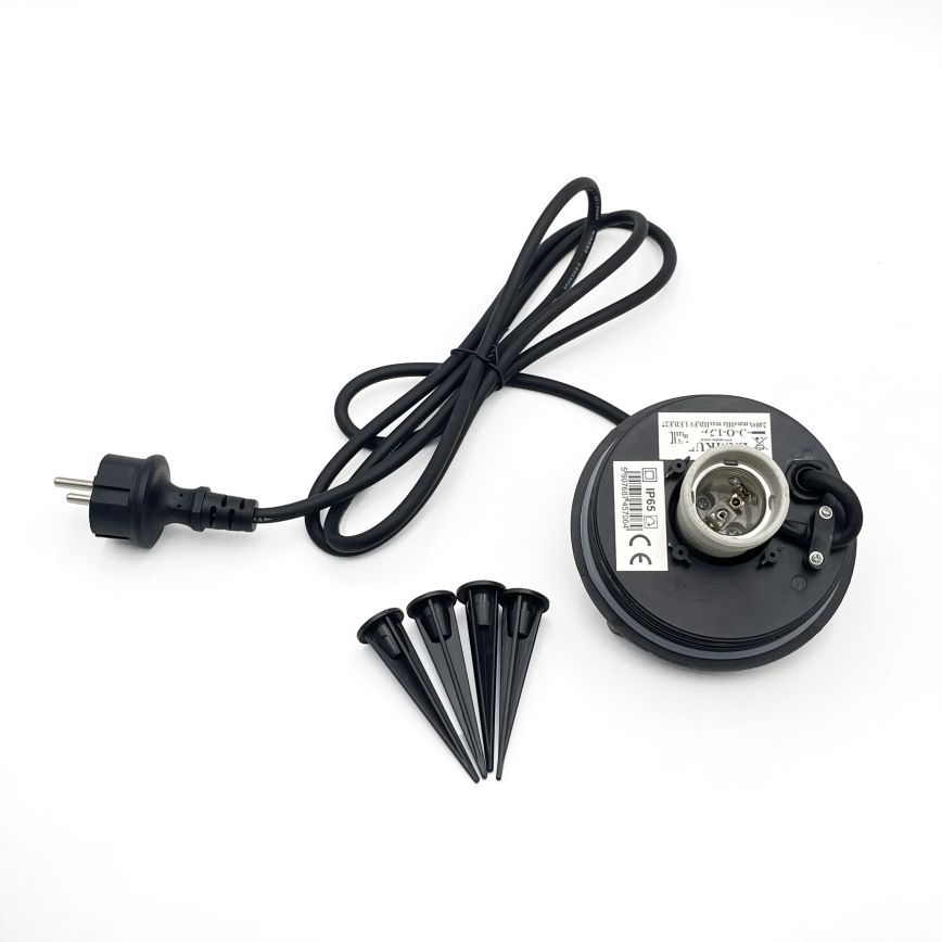 Āra dekoratīvais gaismeklis LUMISTONE 1xE27/15W/230V IP65 Ø 31,8 cm