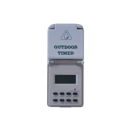 Āra digitālais nedēļas taimeris 16A/230V IP44 200 mAh