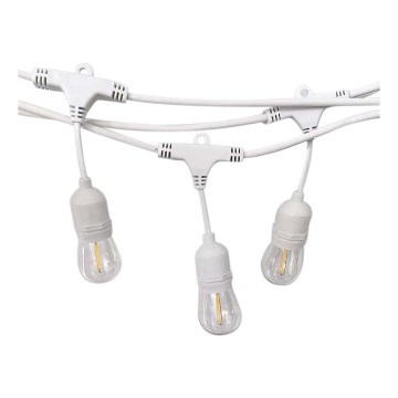 Āra gaismas virtene STRING 15xE27/40W/230V 15m IP65