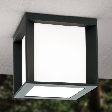 Āra gaismeklis HENRY 1xE27/15W/230V 16x16 cm IP44 antracīts