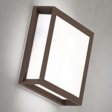 Āra gaismeklis HENRY 2xE27/15W/230V 26x26 cm IP44 brūns