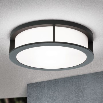 Āra gaismeklis HENRY 2xE27/15W/230V Ø 30 cm IP44 antracīts