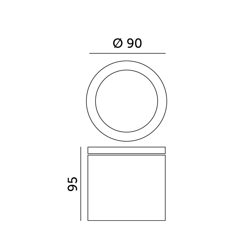 Āra griestu gaismeklis QUAZAR 1xGU10/20W/230V IP44