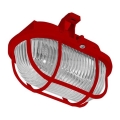 Āra griestu lampa OVAL 1xE27/60W/230V IP44 sarkana
