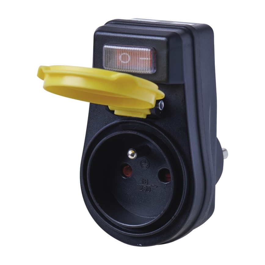 Āra kontaktligzda ar slēdzi FRENCH 250V/16A IP44