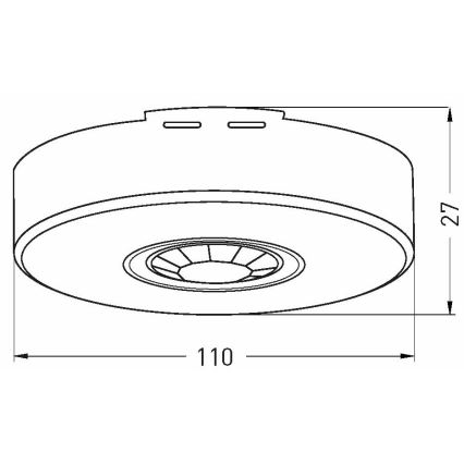 Āra kustību sensors 360x120° balts, IP65