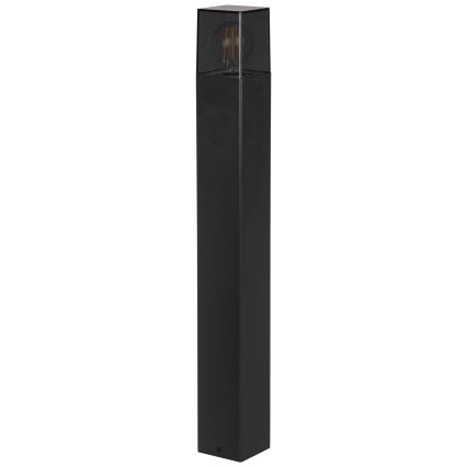 Āra lampa 1x E27, 40 W, 230 V, IP44, 80 cm — melna ar dūmakainu stiklu