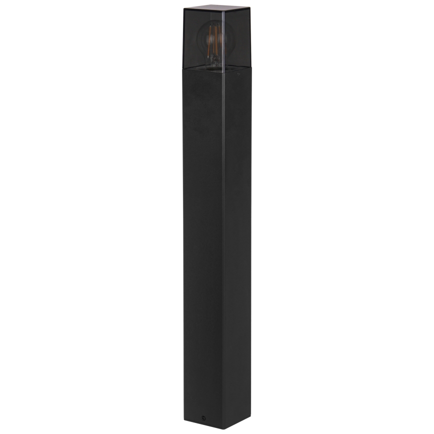 Āra lampa 1x E27, 40 W, 230 V, IP44, 80 cm — melna ar dūmakainu stiklu
