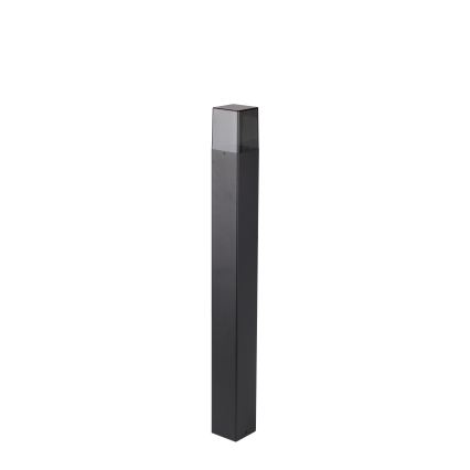 Āra lampa 1x E27, 40 W, 230 V, IP44, 80 cm — melna ar dūmakainu stiklu
