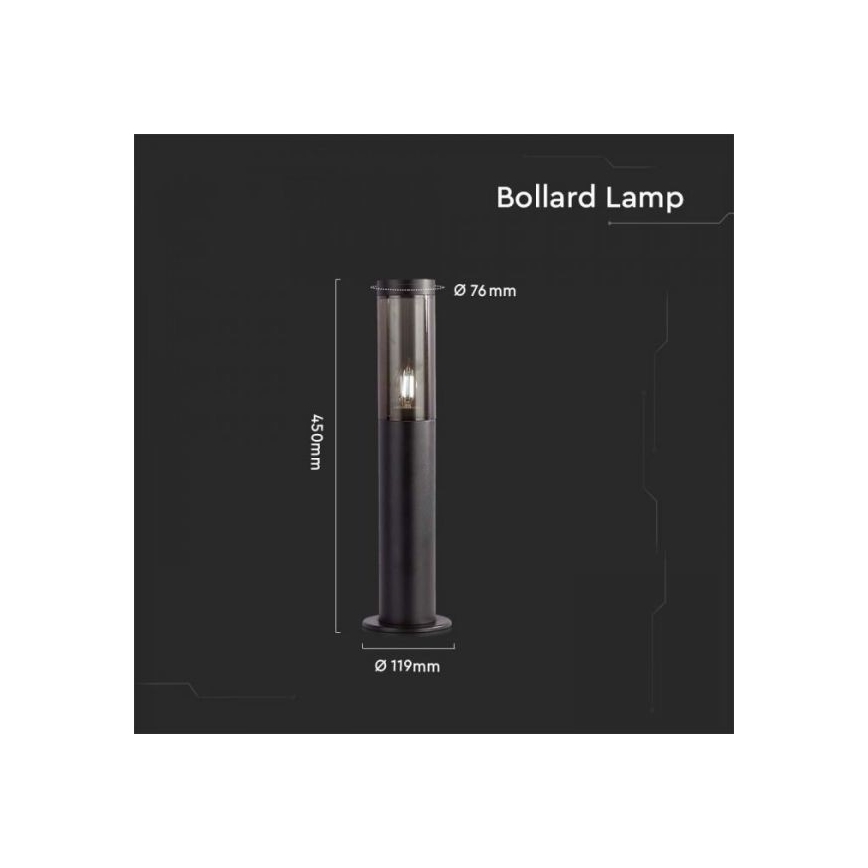 Āra lampa 1xE27/18W/230V IP44 45 cm