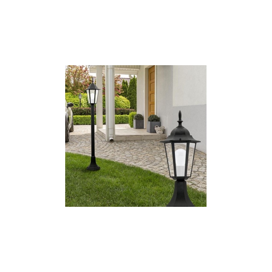 Āra lampa 1xE27/20W/230V IP43 96,5 cm melna
