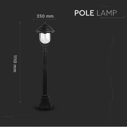 Āra lampa 1xE27/60W/230V 111 cm IP44