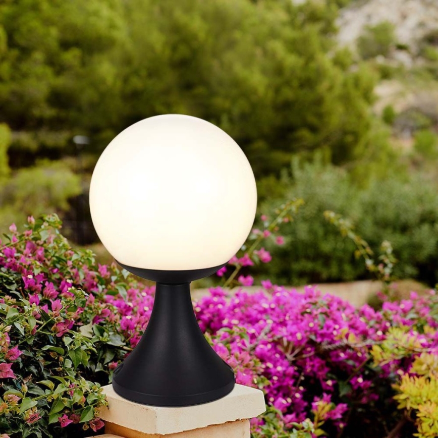 Āra lampa 1xE27/60W/230V IP44 33 cm melna