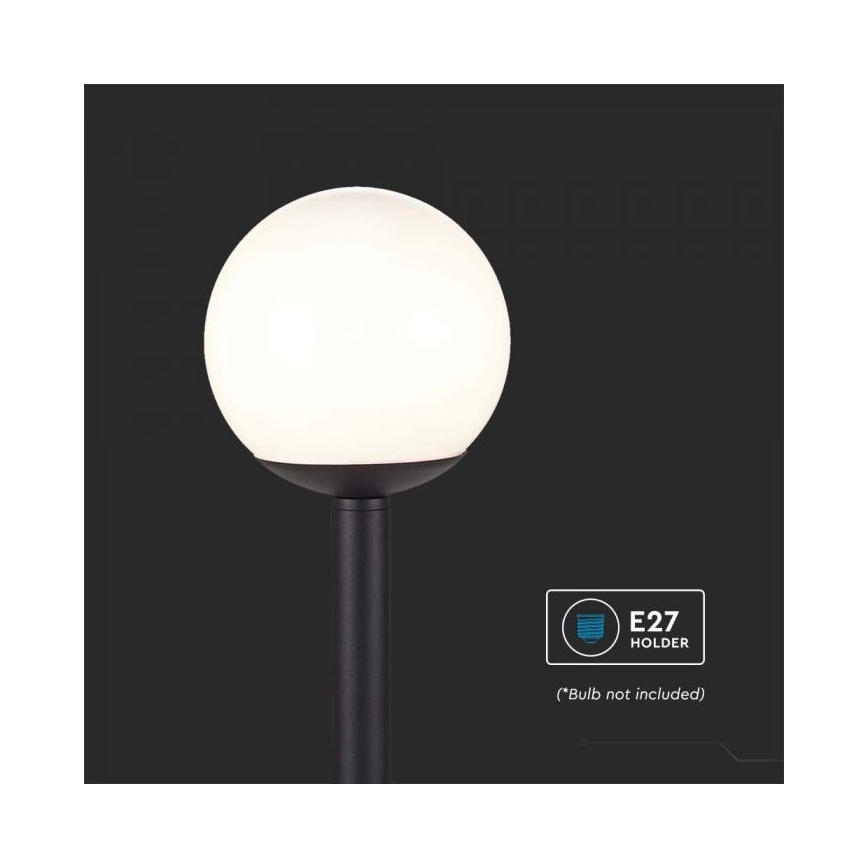 Āra lampa 1xE27/60W/230V IP44 97 cm melna