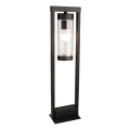 Āra lampa 1xE27/60W/230V IP44 melna/dūmakaina brūna