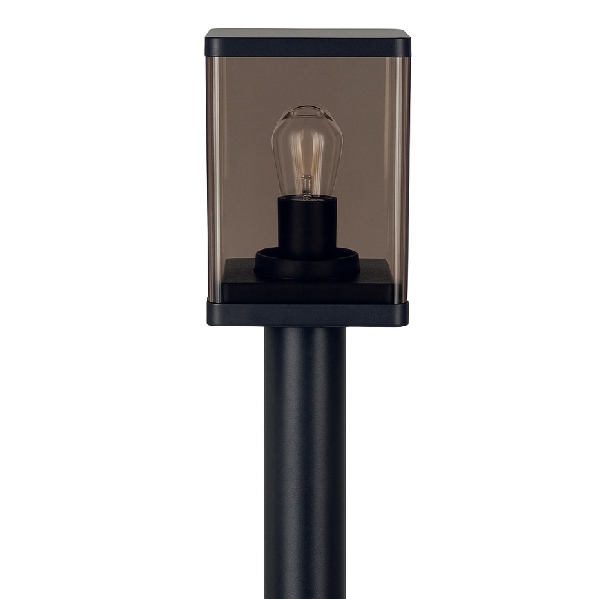 Āra lampa 1xE27/60W/230V IP44 melna/dūmota brūna
