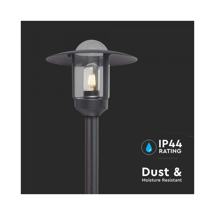 Āra lampa 1xE27/60W/230V IP44 melna