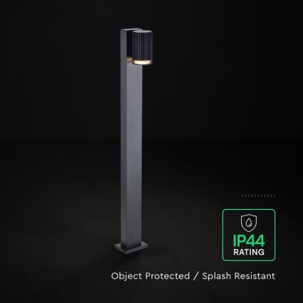 Āra lampa 1xGU10/10W/230V IP44 80 cm melna