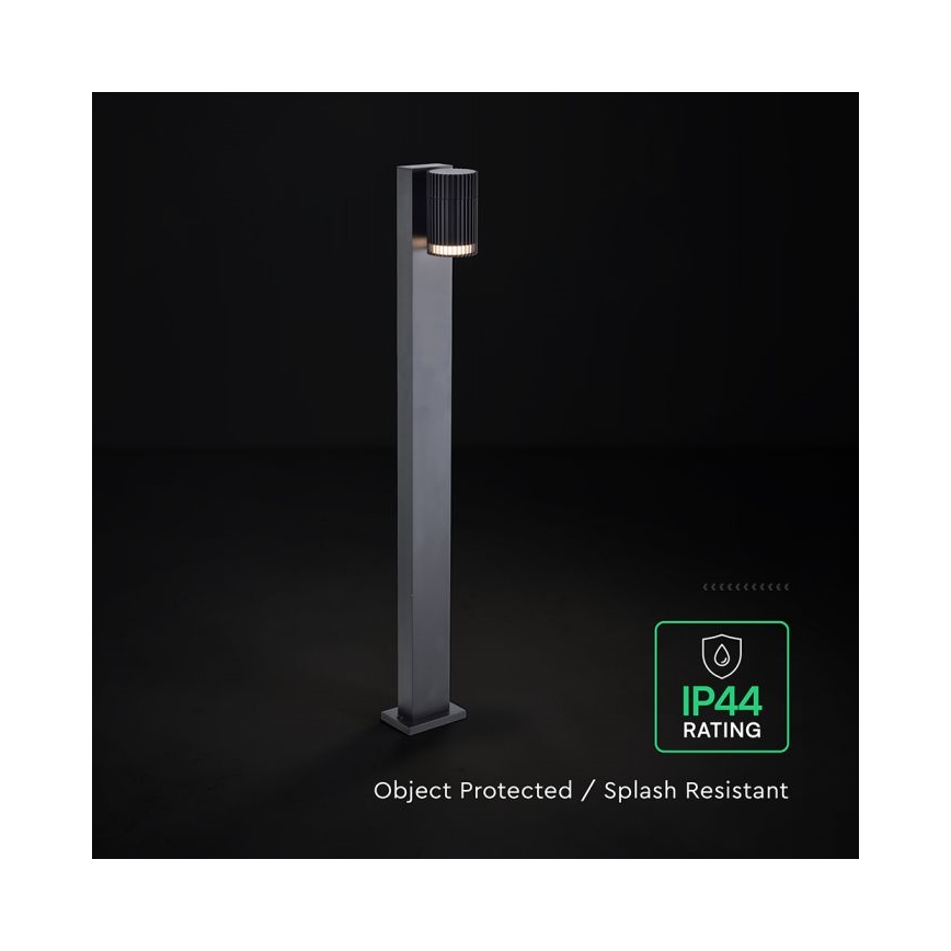 Āra lampa 1xGU10/10W/230V IP44 80 cm melna