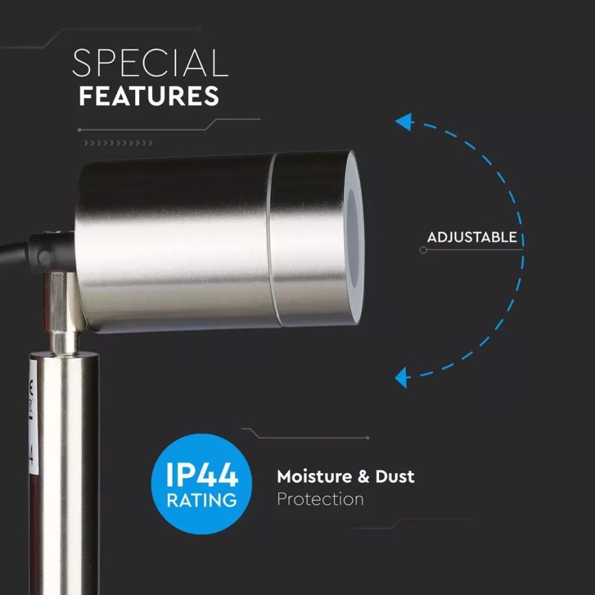 Āra lampa 1xGU10/35W/230V IP44