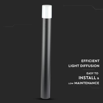 Āra lampa 1xGU10/35W/230V IP54 80 cm melna