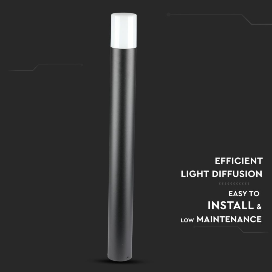 Āra lampa 1xGU10/35W/230V IP54 80 cm melna