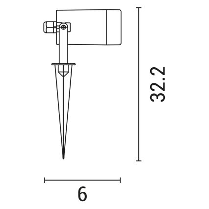 Āra lampa 1xGU10/5W/230V IP65 balta