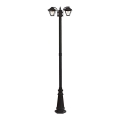 Āra lampa  2xE27/60W/230V IP44 232 cm melna