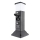 Āra lampa ar 2 kontaktligzdām 1xE14/15W/230V IP44 melna