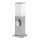 Āra lampa ar 2 kontaktligzdām SCHUKO 1xE27/20W/230V matēts hroms IP44